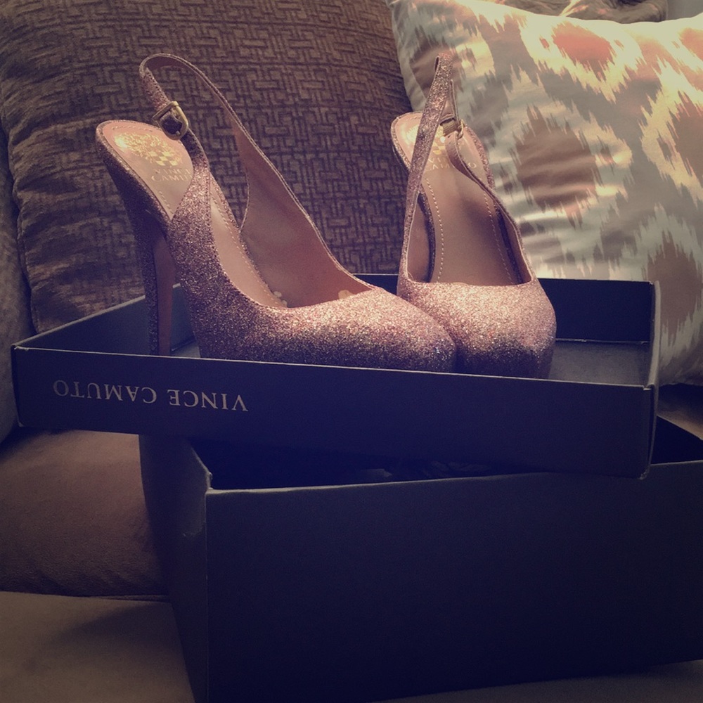 Vince Camuto Rainbow Glitter Heels